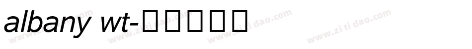 albany wt字体转换